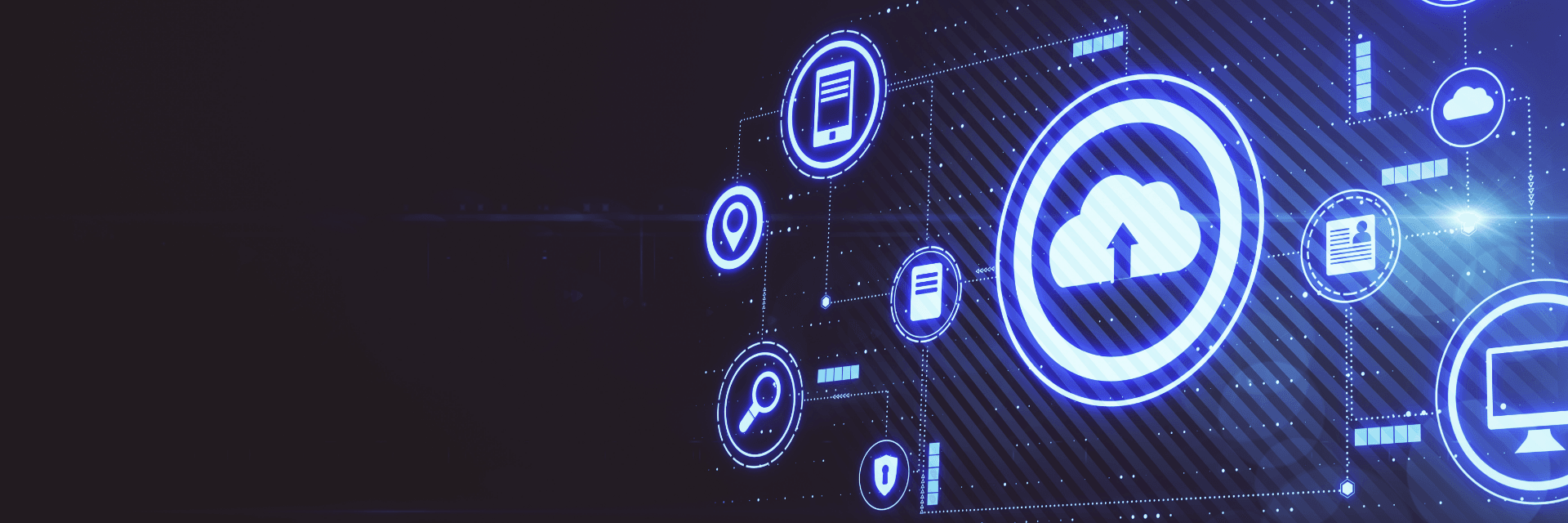 Protect Web Applications and APIs hero background with security visualization