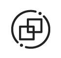 two squares in a circle